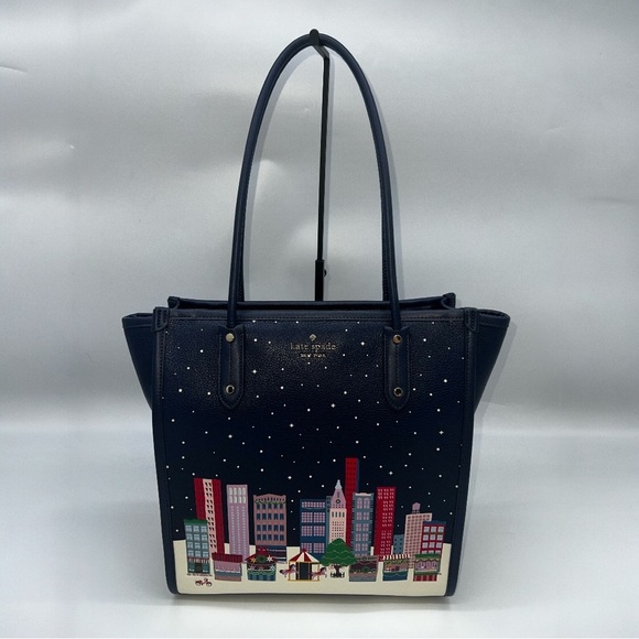 Kate Spade NWT Winter Wanders NS Tote Multi Color - Picture 1 of 9